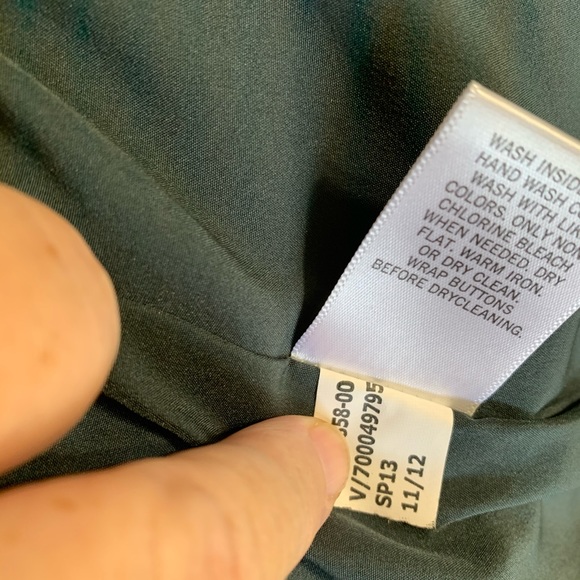 Banana Republic 2 Button Blazer Charcoal Gray Sz 8 - Picture 7 of 7